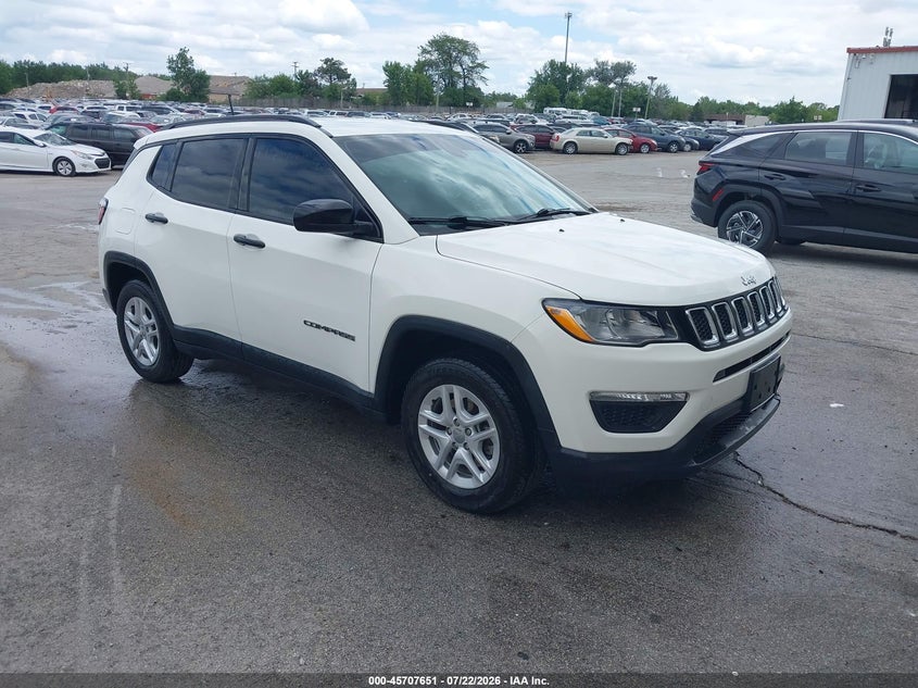 Vin: 3c4njcab5jt410804, lot: 46206307, jeep compass sport fwd 20181