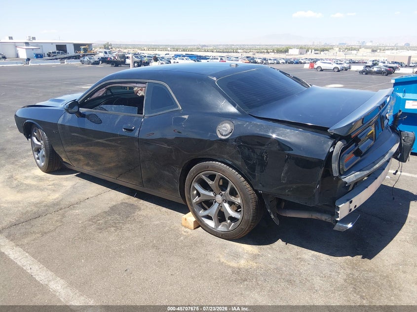 Vin: 2c3cdzat3fh861440, lot: 46206331, dodge challenger r/t 20153