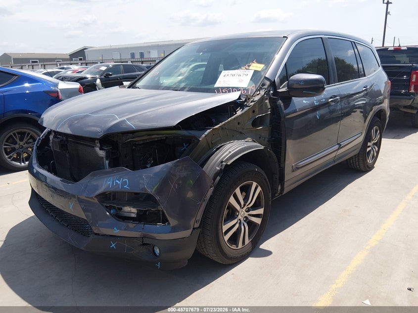 Vin: 5fnyf5h61gb011477, lot: 46206335, honda pilot ex-l 20162