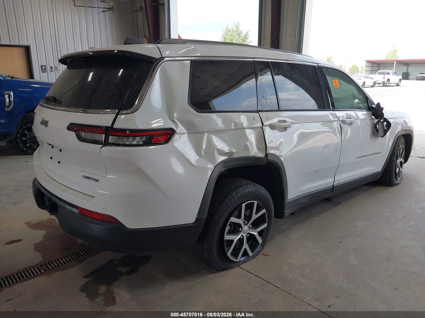 Vin: 1c4rjkbg7r8937730, lot: 46206472, jeep grand cherokee l limited 4x4 20244