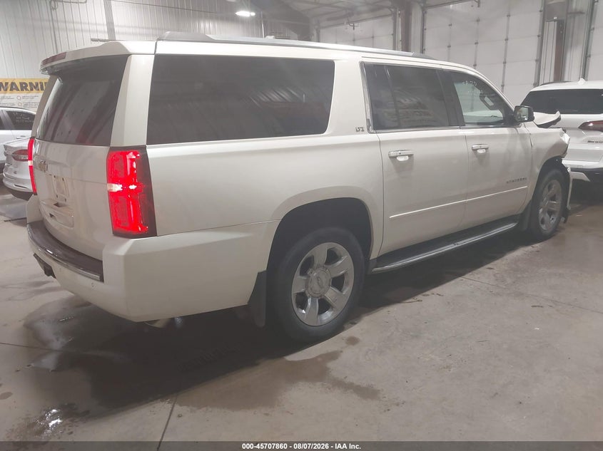Vin: 1gnskkkc8fr271132, lot: 46206516, chevrolet suburban ltz 20154