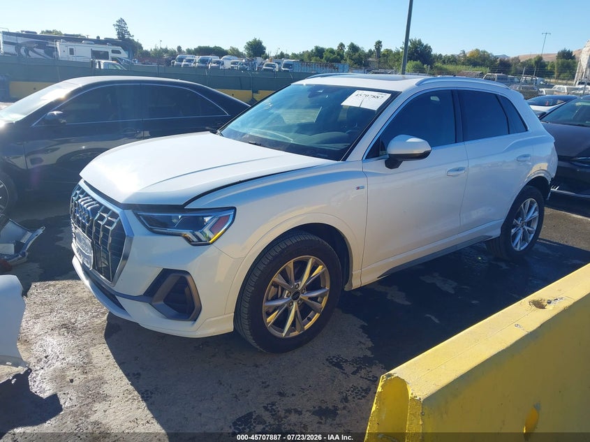 Vin: wa1decf31r1061400, lot: 46206543, audi q3 premium 45 tfsi s line quattro tiptronic 20242