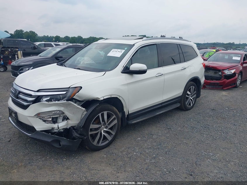 Vin: 5fnyf6h0xgb115404, lot: 46206574, honda pilot elite 20162