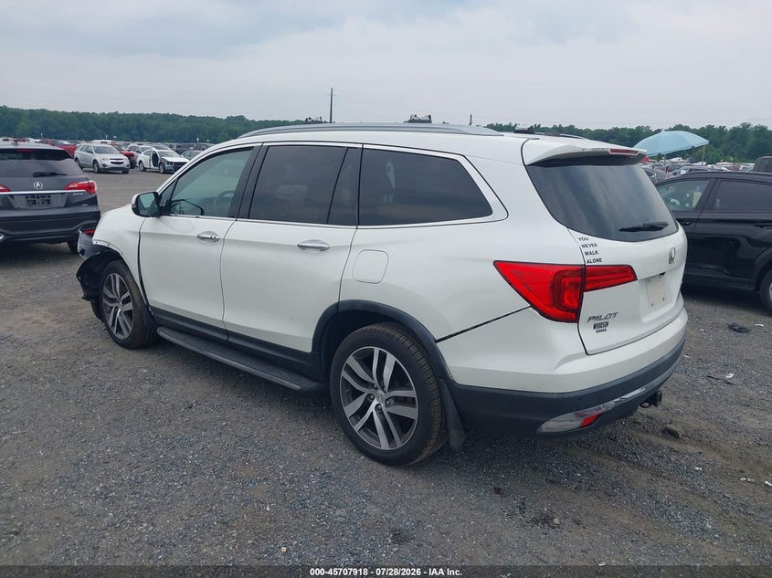 Vin: 5fnyf6h0xgb115404, lot: 46206574, honda pilot elite 20163