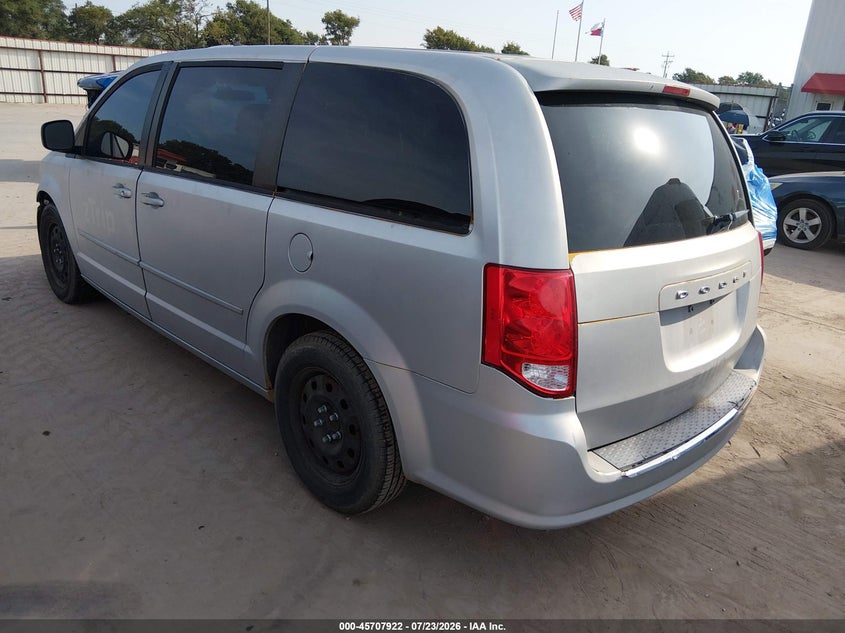 Vin: 2c4rdgbg9er393024, lot: 46206578, dodge grand caravan se 20143
