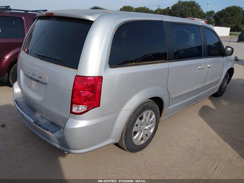 Vin: 2c4rdgbg9er393024, lot: 46206578, dodge grand caravan se 20144