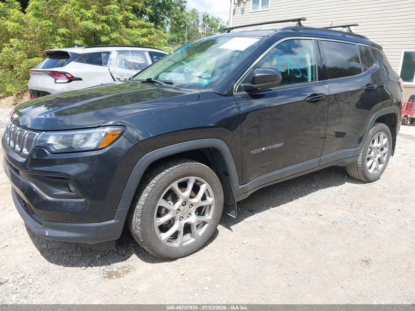 Vin: 3c4njdfb6nt194501, lot: 46206591, jeep compass latitude lux 4x4 20222