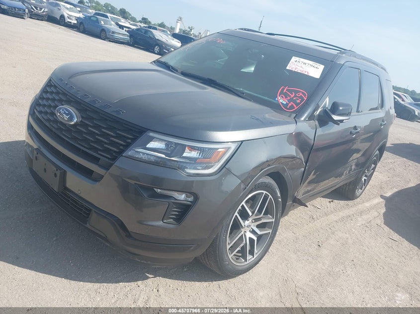 Vin: 1fm5k8gt8jga79565, lot: 46206622, ford explorer sport 20182