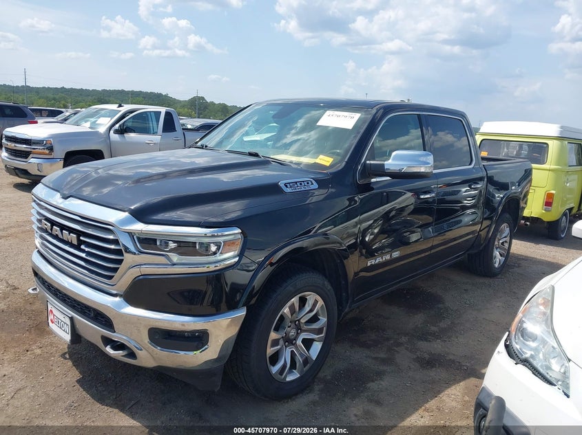 Vin: 1c6srfkt6ln189020, lot: 46206626, ram 1500 laramie longhorn  4x4 5'7 box 20202