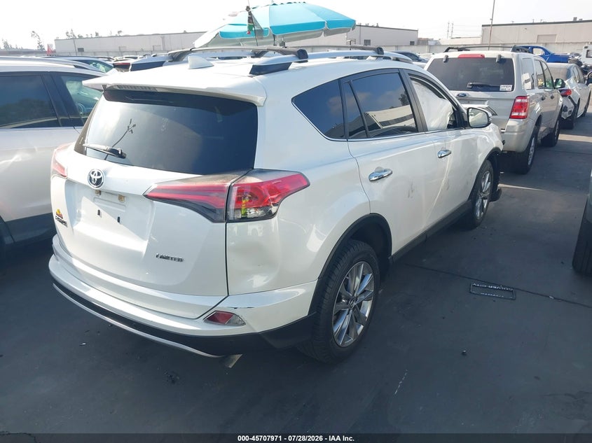 Vin: jtmyfrev9gj081935, lot: 46206627, toyota rav4 limited 20164