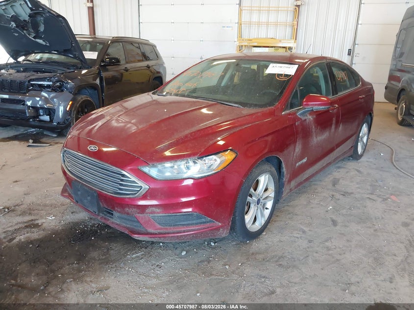 Vin: 3fa6p0lu7jr235443, lot: 46206643, ford fusion hybrid se 20182