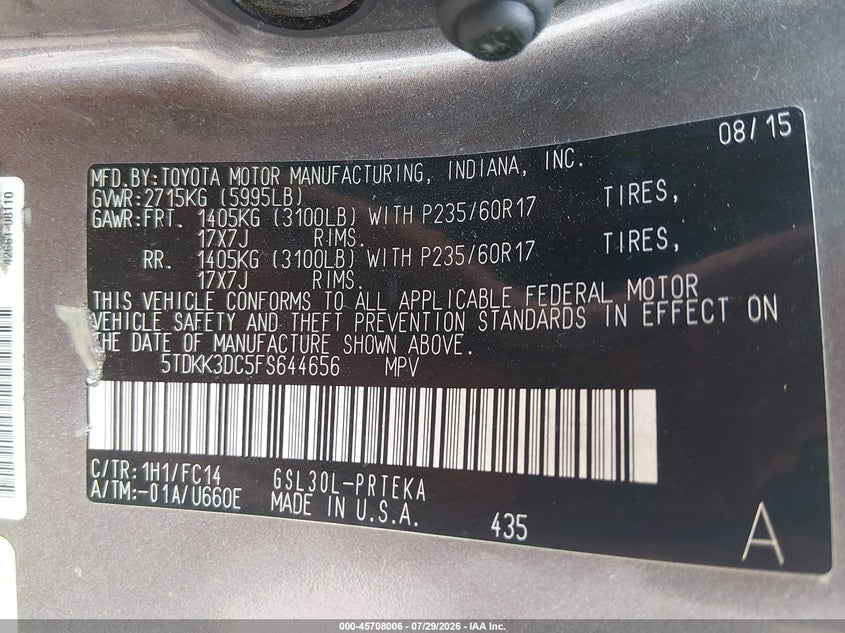 TOYOTA SIENNA - zdjęcie 9