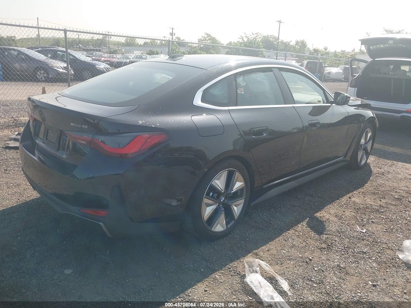 Vin: wby43hd0xsfu40971, lot: 46206710, bmw i4 gran coupe xdrive40 20254