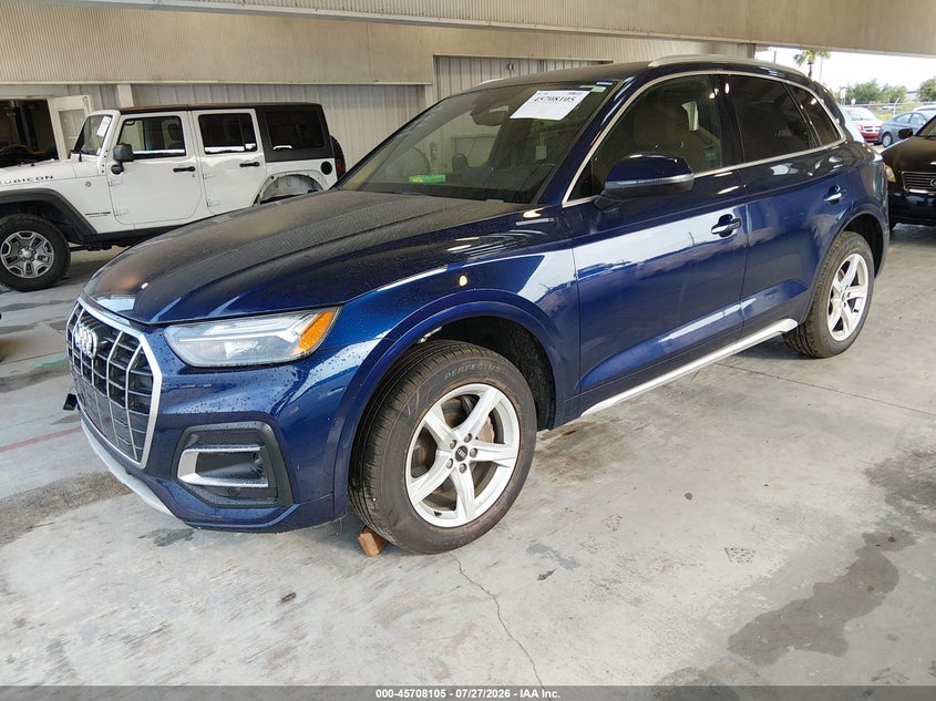 Vin: wa1aaafy3m2053185, lot: 46206761, audi q5 premium 45 tfsi quattro s tronic 20212