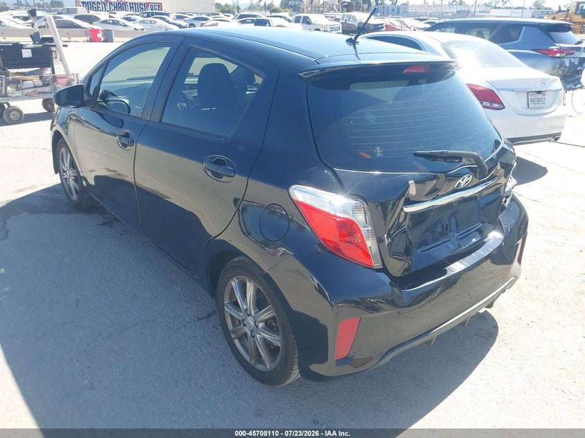 Vin: jtdktud3xdd560666, lot: 46206766, toyota yaris se 20133