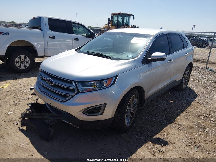 Vin: 2fmpk3k91jbc60165, lot: 46206774, ford edge titanium 20182