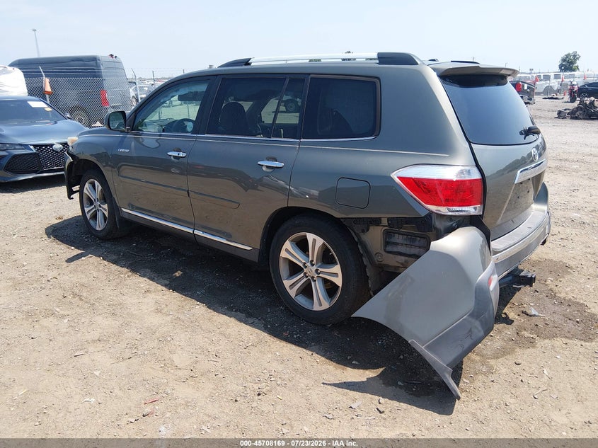 Vin: 5tdyk3eh1cs050940, lot: 46206825, toyota highlander limited v6 20123