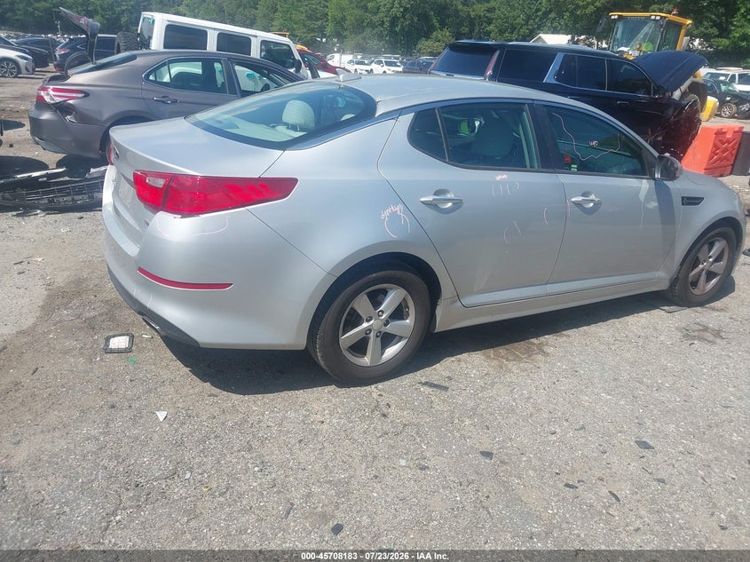 Vin: 5xxgm4a76eg275948, lot: 46206839, kia optima lx 20144