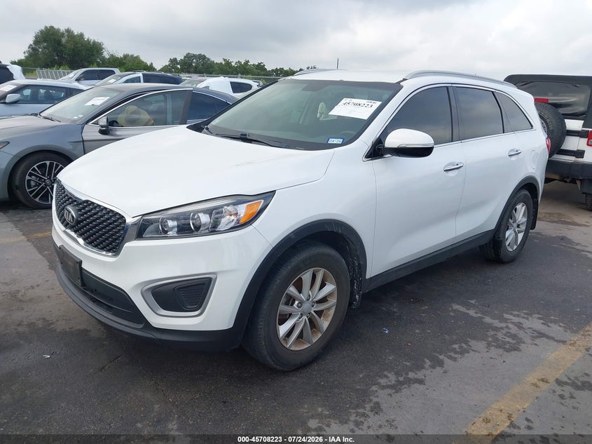 Vin: 5xypg4a38jg429862, lot: 46206880, kia sorento 2.4l lx 20182