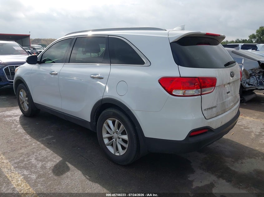 Vin: 5xypg4a38jg429862, lot: 46206880, kia sorento 2.4l lx 20183
