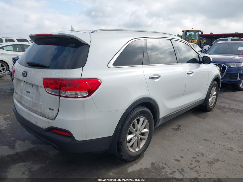 Vin: 5xypg4a38jg429862, lot: 46206880, kia sorento 2.4l lx 20184