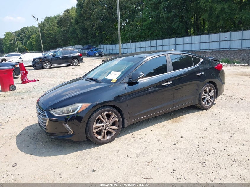 Vin: kmhd84lf5hu182909, lot: 46206901, hyundai elantra limited 20172