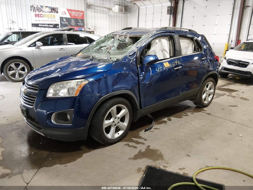 Vin: 3gncjnsbxfl234686, lot: 46206902, chevrolet trax ltz 20152