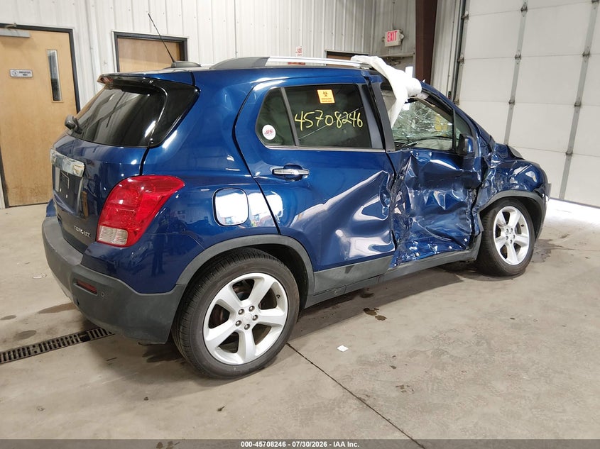 Vin: 3gncjnsbxfl234686, lot: 46206902, chevrolet trax ltz 20154