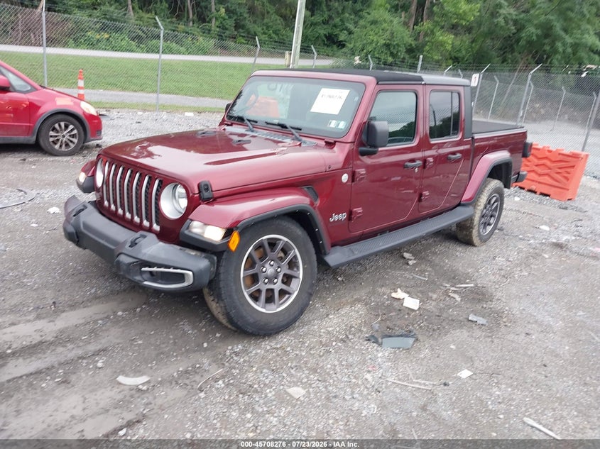 Vin: 1c6hjtfg9ml587817, lot: 46206932, jeep gladiator overland 4x4 20212