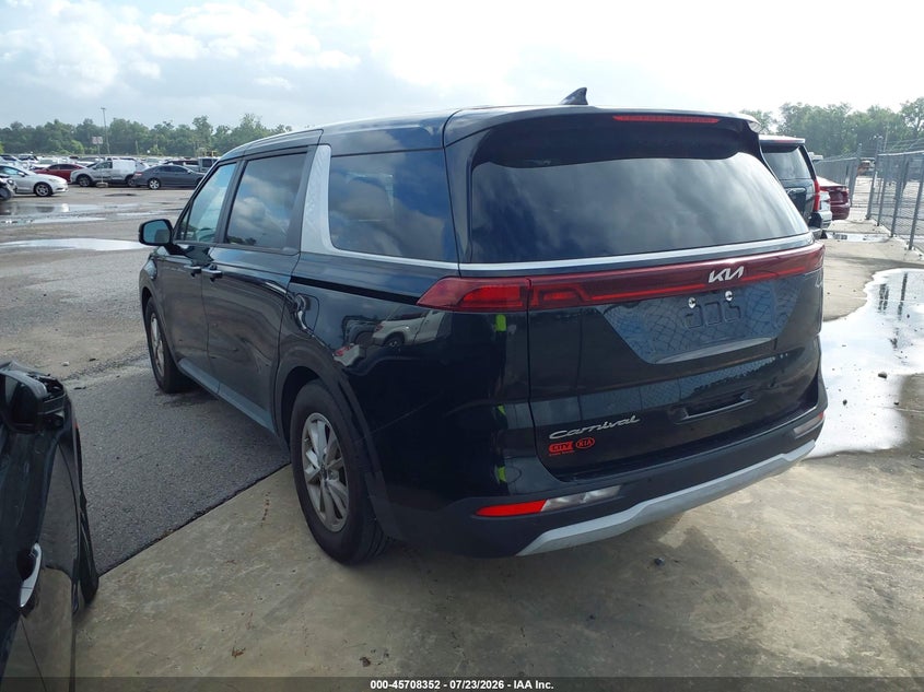2022 KIA CARNIVAL MPV auction photo 3