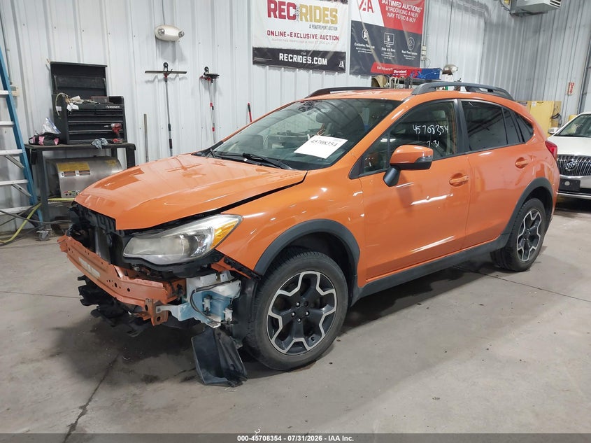 Vin: jf2gpamc8f8318061, lot: 46207010, subaru xv crosstrek 2.0i limited 20152