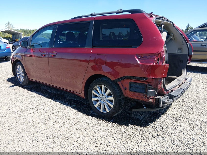 Vin: 5tddk3dc2es079399, lot: 46207089, toyota sienna limited 7 passenger 20143