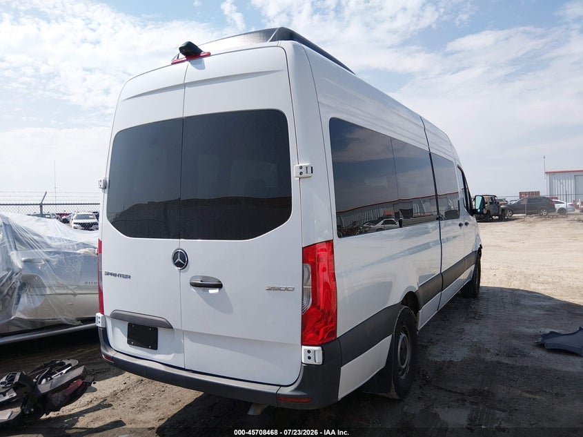 Vin: w1z4kghy2tt603654, lot: 46207124, mercedes-benz sprinter 2500 high roof 4-cyl diesel 20264