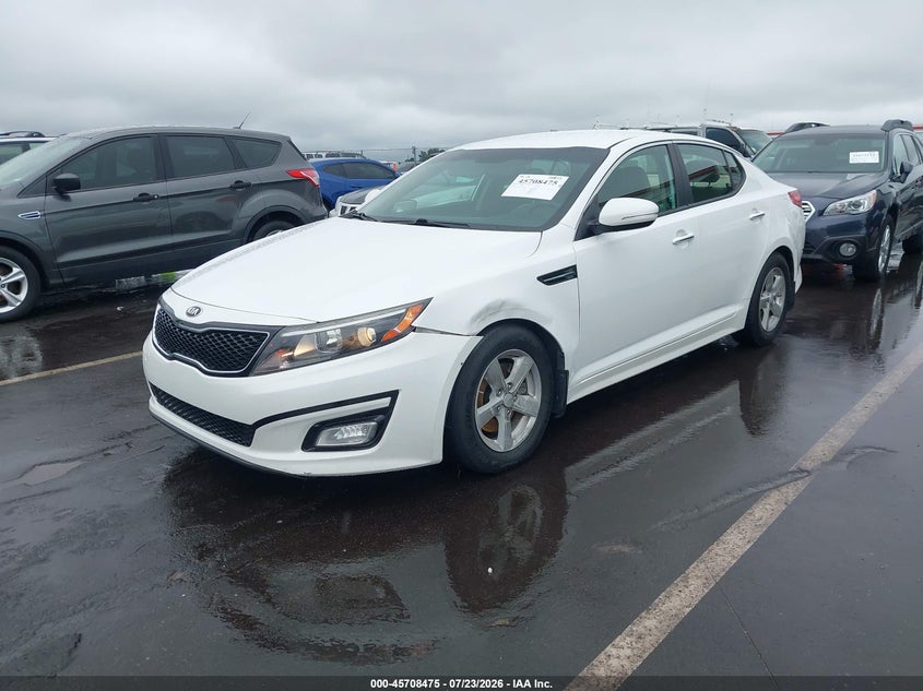 Vin: knagm4a72f5626535, lot: 46207131, kia optima lx 20152