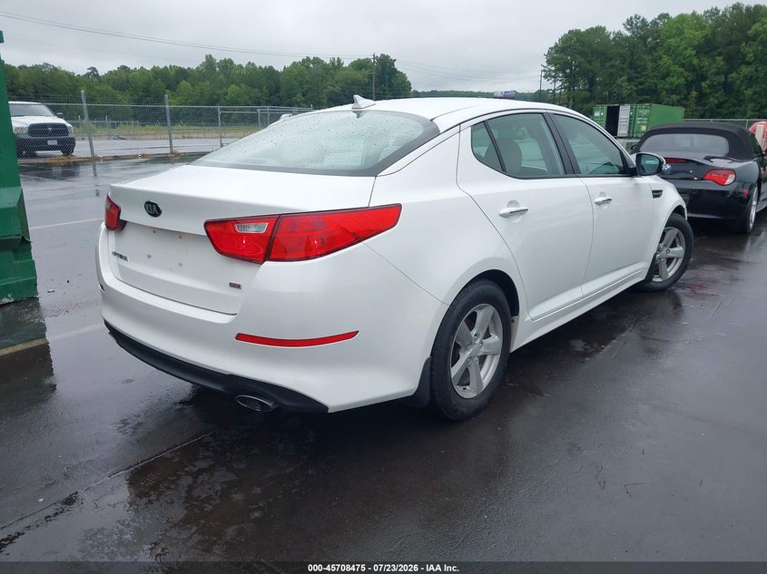 Vin: knagm4a72f5626535, lot: 46207131, kia optima lx 20154