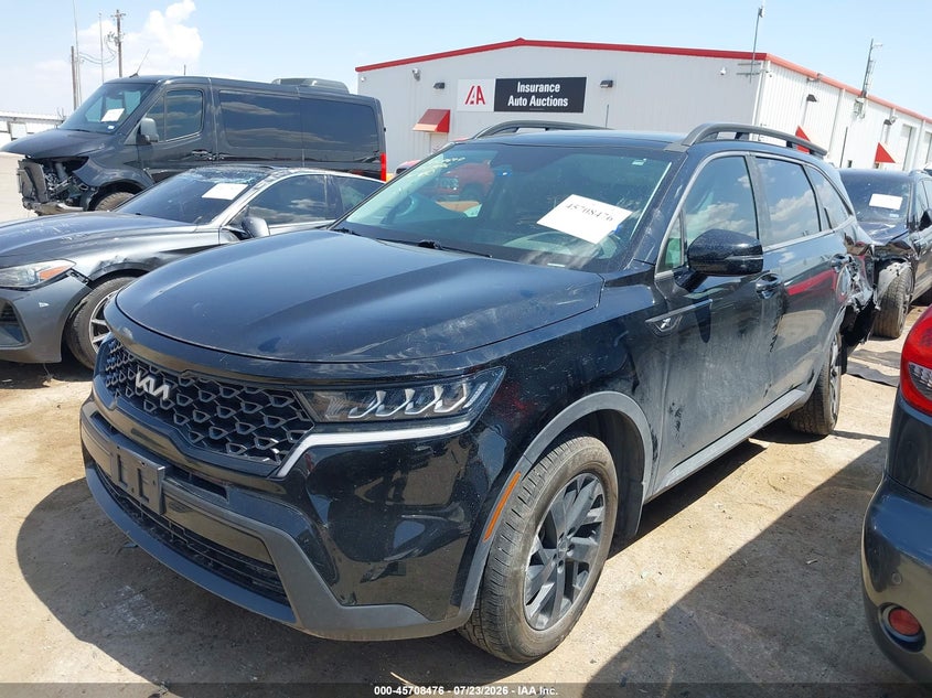 Vin: 5xyrldlc9ng094487, lot: 46207132, kia sorento x-line s 20222