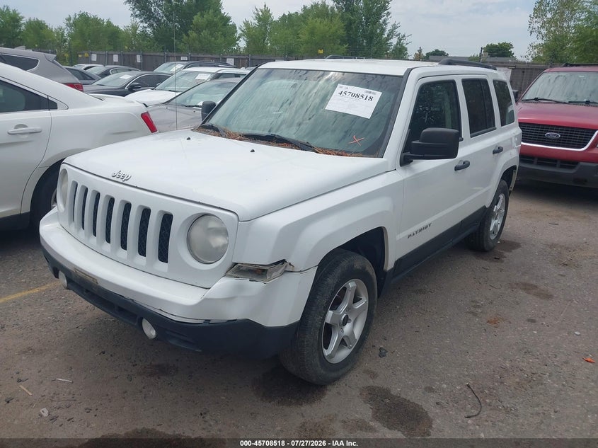 Vin: 1c4njrbb8cd624583, lot: 46207174, jeep patriot sport 20122