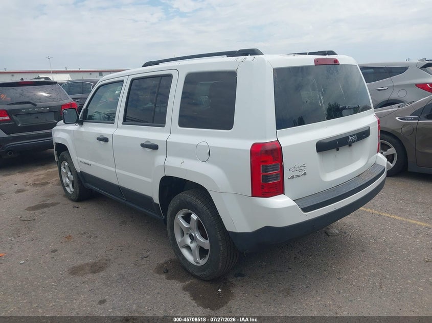 Vin: 1c4njrbb8cd624583, lot: 46207174, jeep patriot sport 20123
