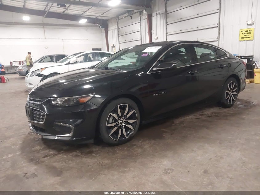 Vin: 1g1ze5st9hf241716, lot: 46207226, chevrolet malibu 1lt 20172