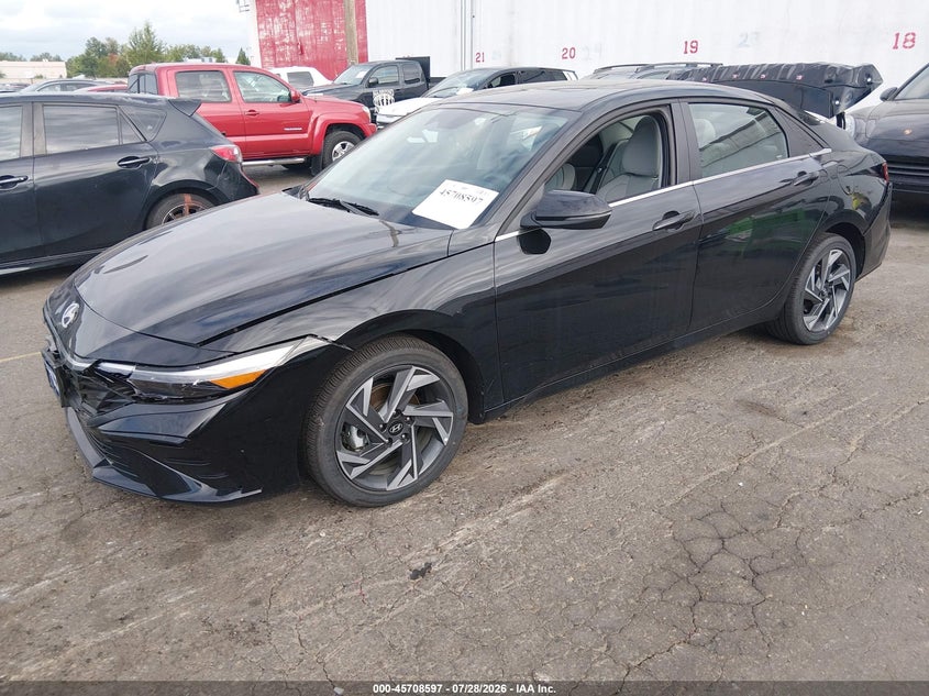 Vin: kmhln4dj0su165904, lot: 46207253, hyundai elantra hybrid limited 20252