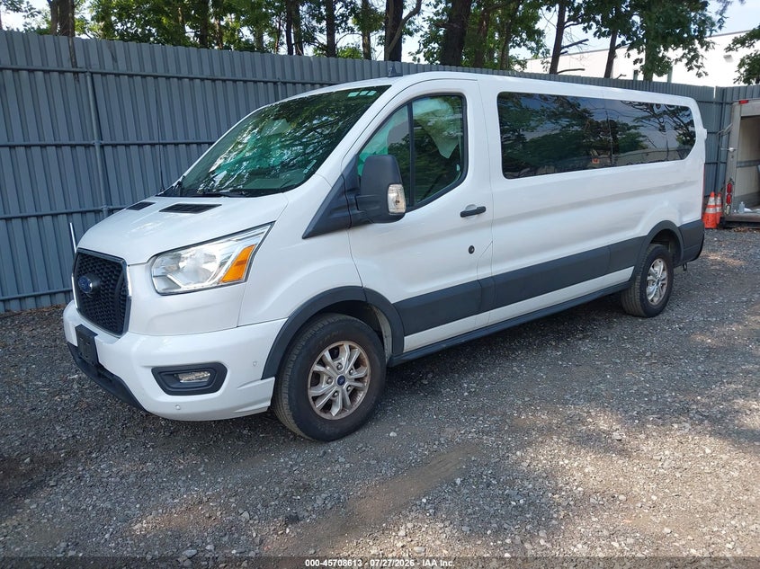 Vin: 1fbax2yg1mka52054, lot: 46207269, ford transit-350 passenger van xlt 20212
