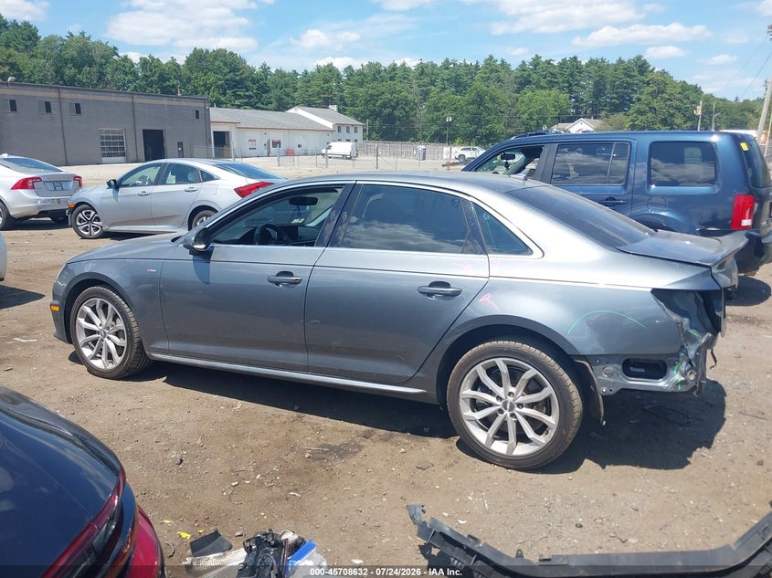 AUDI A4 2019 VIN WAUENAF48KN001794