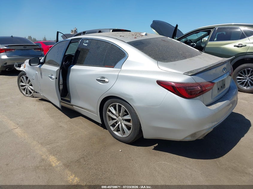 Vin: jn1ev7apxlm200685, lot: 46207327, infiniti q50 pure 20203