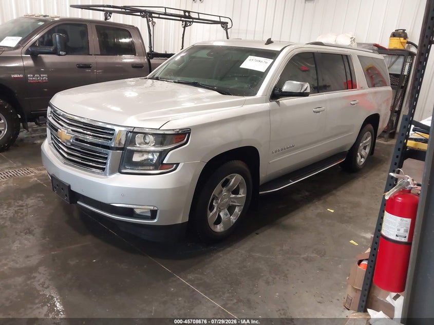 Vin: 1gnskkkcxfr219159, lot: 46207332, chevrolet suburban ltz 20152
