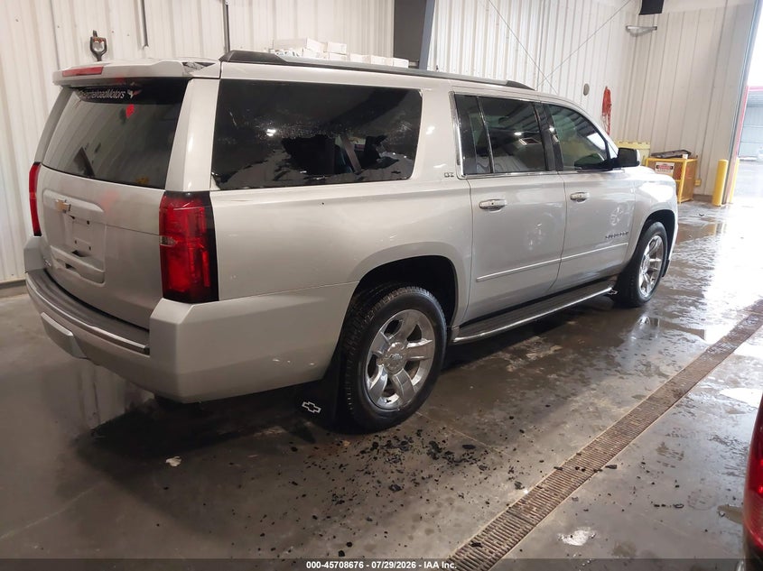 Vin: 1gnskkkcxfr219159, lot: 46207332, chevrolet suburban ltz 20154