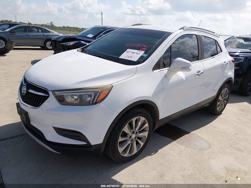 Vin: kl4cjasb2hb042579, lot: 46207417, buick encore preferred 20172