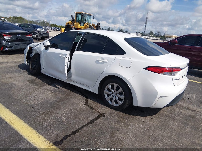 Vin: 5yfb4mde8rp125602, lot: 46207430, toyota corolla le 20243