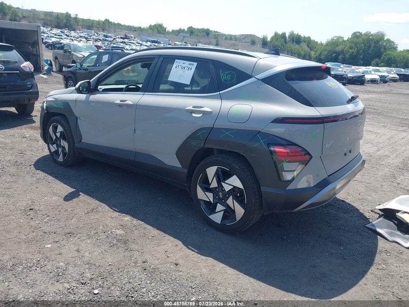 Vin: km8he3a34ru106628, lot: 46207445, hyundai kona limited 20243