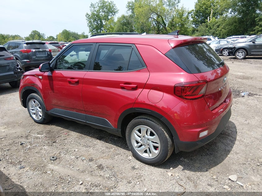 Vin: kmhrb8a39mu114212, lot: 46207451, hyundai venue se 20213