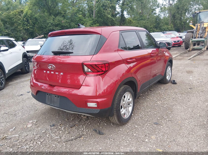 Vin: kmhrb8a39mu114212, lot: 46207451, hyundai venue se 20214